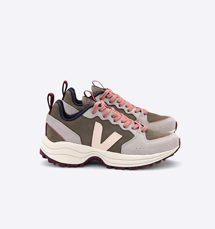veja sneakers venturi 麂皮 绿色 VT0302350 Lateral view