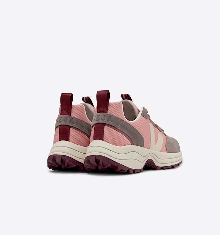 veja sneakers venturi algodón-orgánico rosa VT0102804 Back view