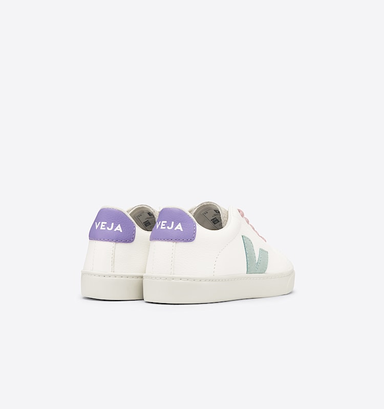 veja baskets small-esplar-laces cuir blanc RS0502862 Back view