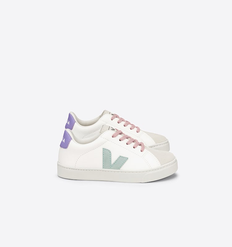 veja baskets small-esplar-laces cuir blanc RS0502862 Lateral view