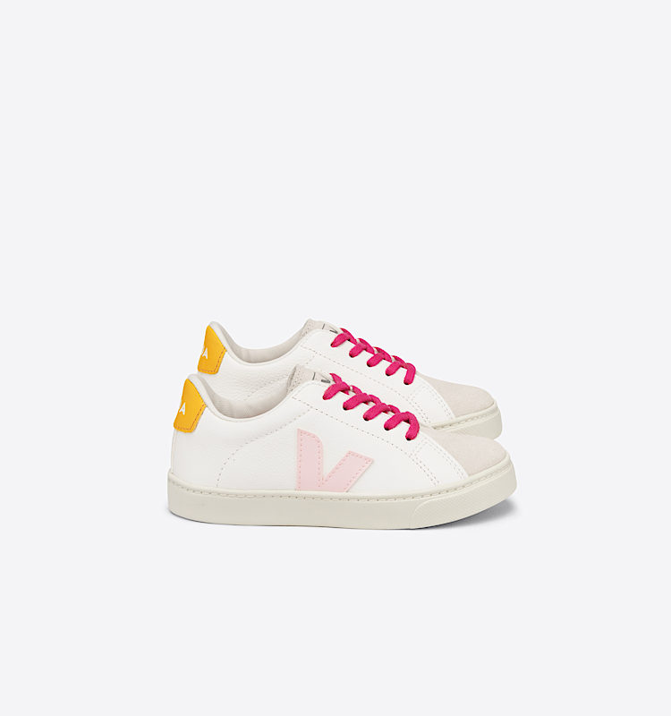 veja sneakers small-esplar-laces leather white RS0502848 Lateral view