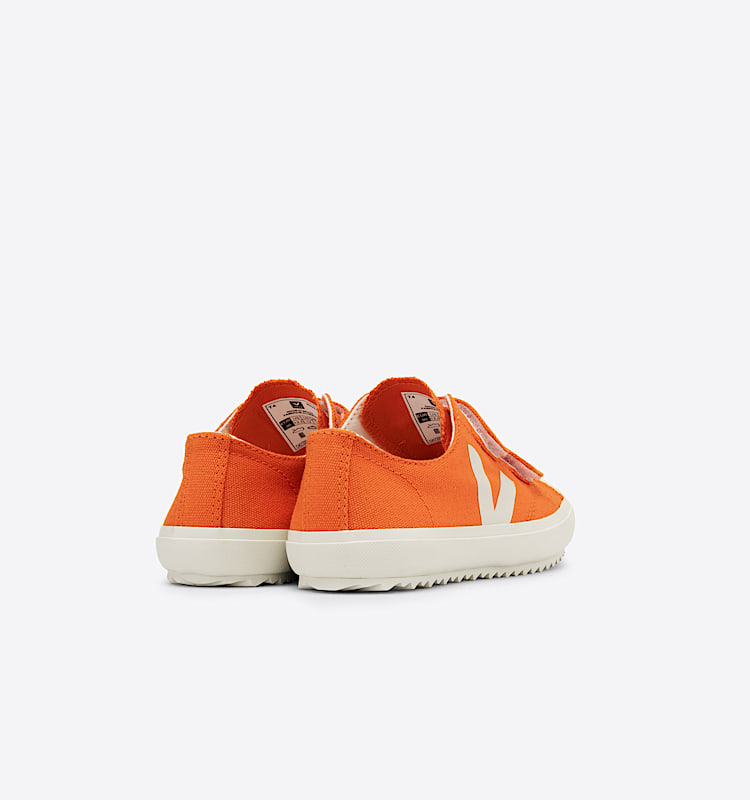 veja sapatilhas small-ollie algodão-orgánico laranja OV0102859 Back view