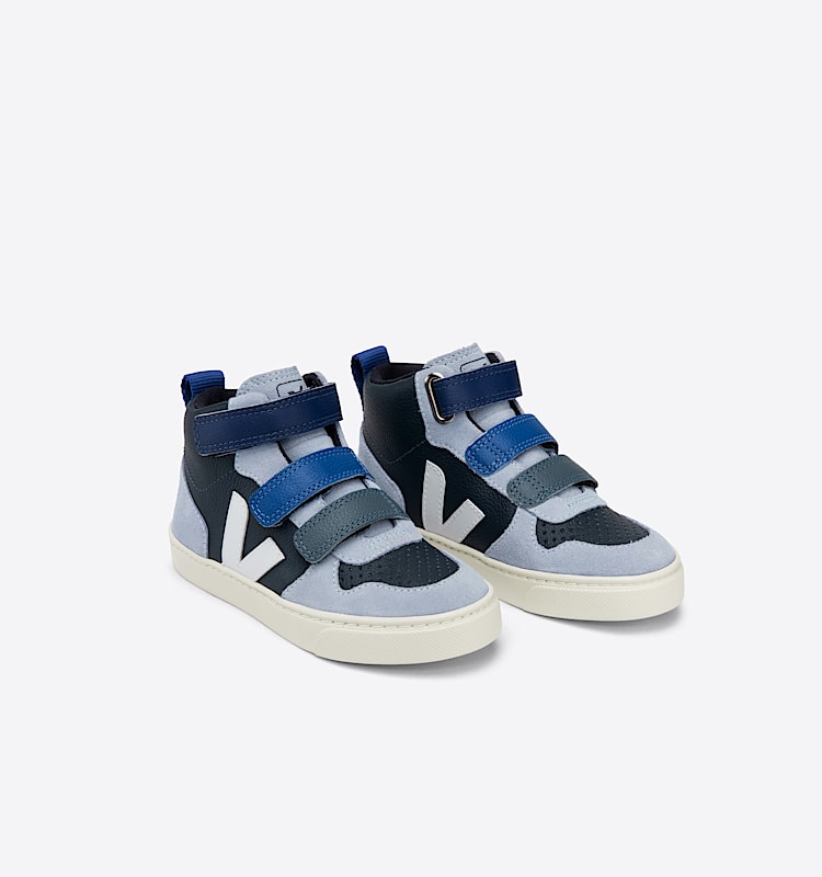 veja small-v-10-malha 皮革 蓝色 DX0502856