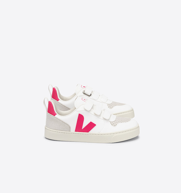 veja baskets small-v-10 vegan blanc CV0702857 Lateral view