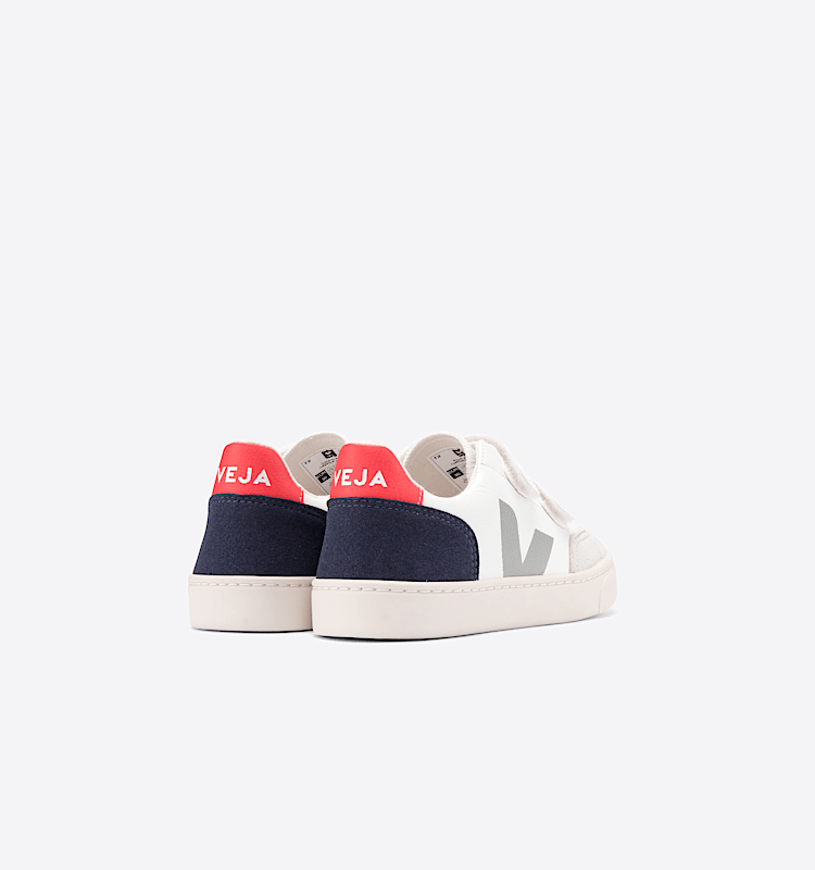 veja sneakers small-v-12 couro branco XV0502399 Back view