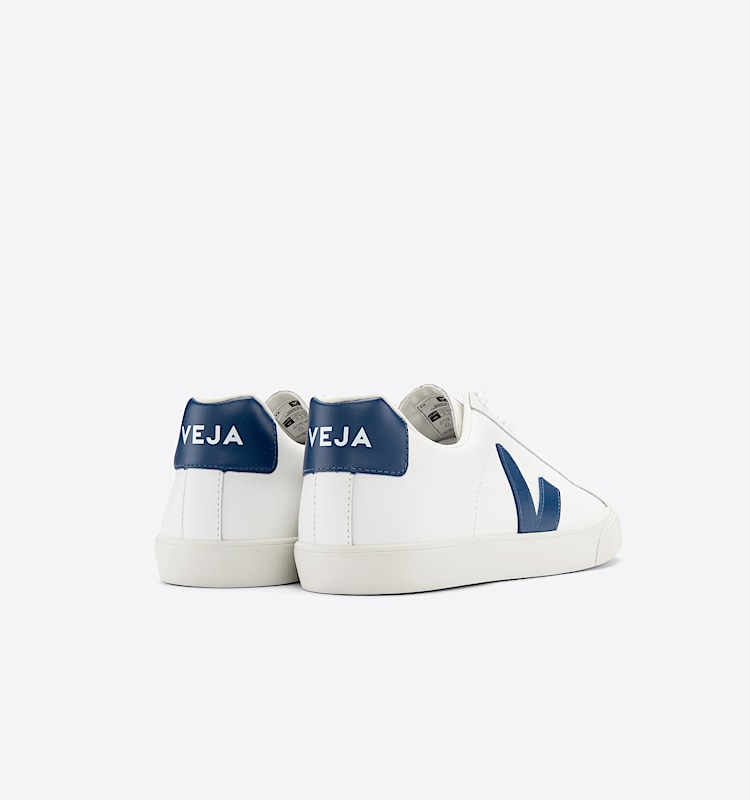 veja sneakers esplar-logo cuero blanco EO0202939 Back view