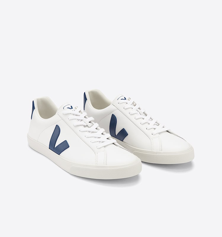 veja sneakers esplar-logo cuero blanco EO0202939 Top view