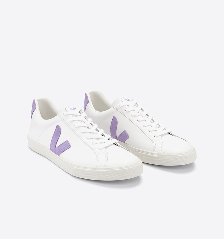 veja sneakers esplar-logo couro branco EO0202968 Top view