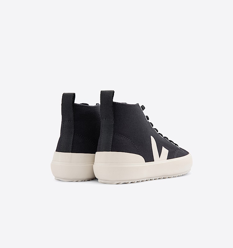 veja sneakers nova-ht organic-cotton black NT0101397 Back view
