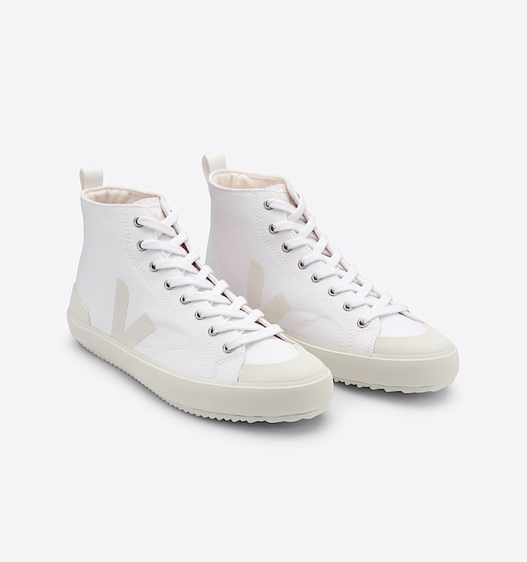 veja sneakers nova-ht algodón-orgánico blanco NT0102348 Top view