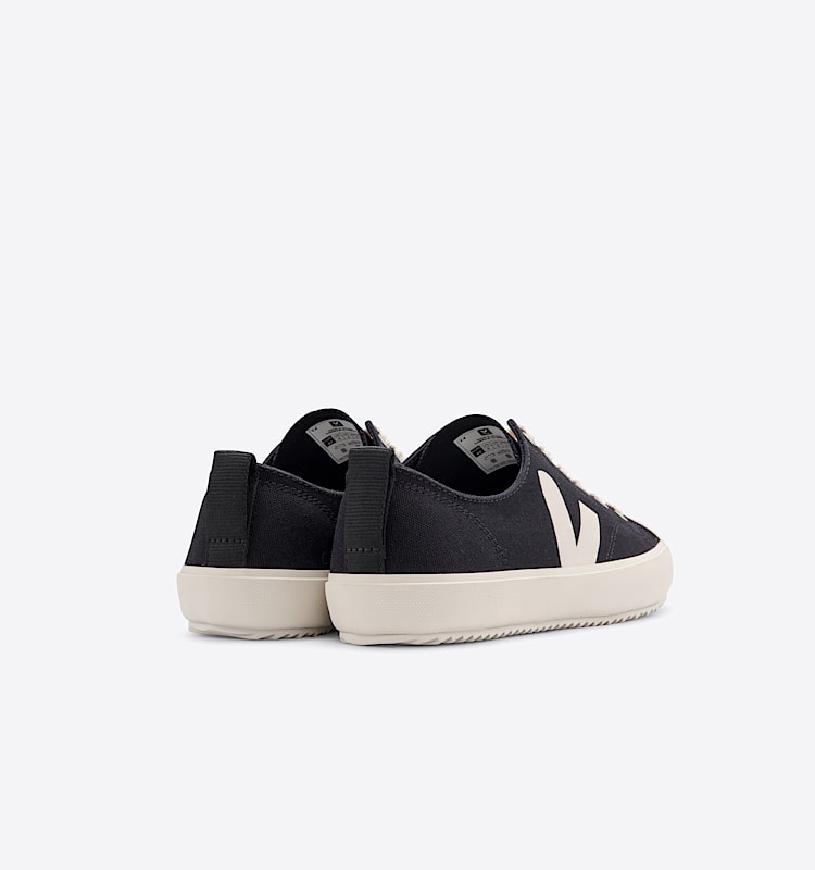 veja sneakers nova organic-cotton black NA0101397 Back view
