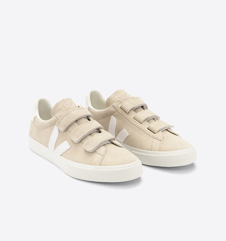 veja sneakers recife-logo 麂皮 米色 RC0302960 Top view