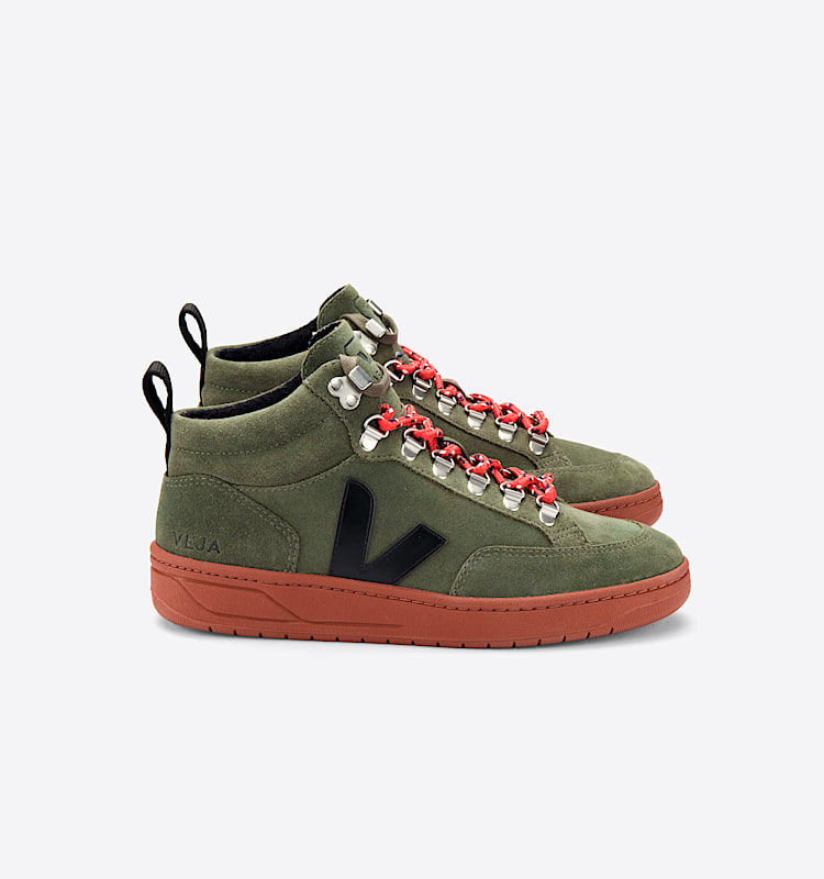 veja sneakers roraima suede green QR0301635 Lateral view