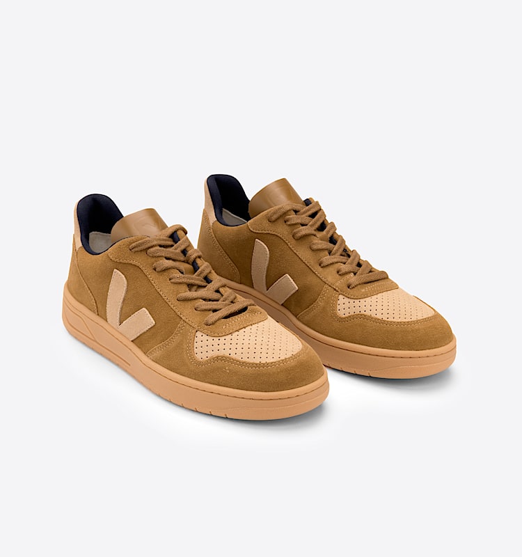 veja sneakers v-10 ante marrón VX0302914 Top view