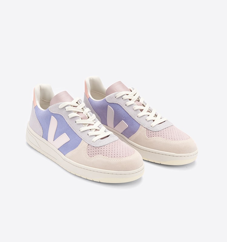 veja sneakers v-10 semsket-skinn flerfarget VX0302895 Top view