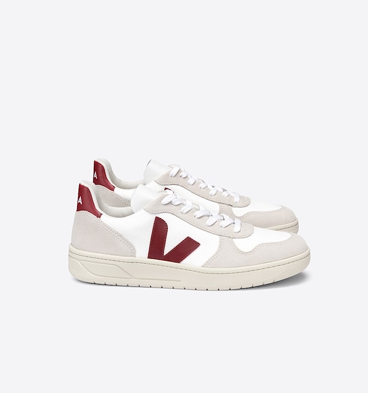 veja sneakers v-10 resirkulert hvit VX0101314 Lateral view
