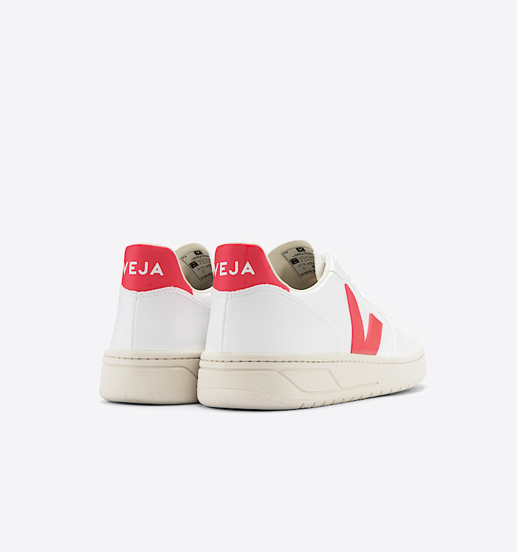 veja baskets v-10 cuir blanc VX0702923 Back view