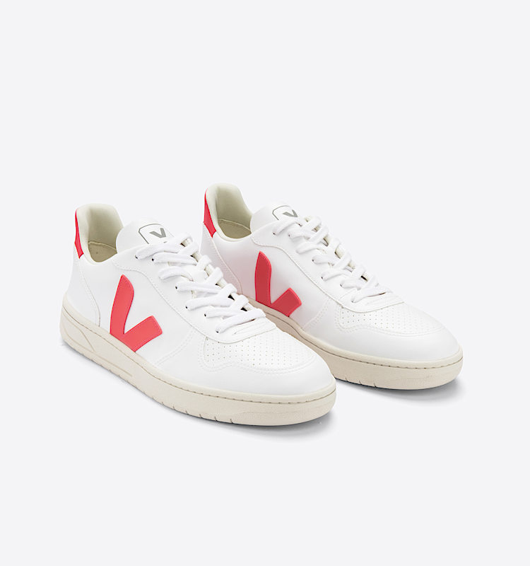 veja baskets v-10 cuir blanc VX0702923 Top view