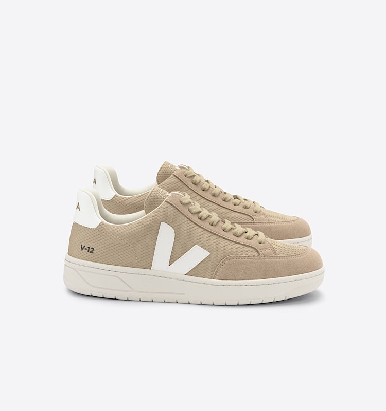 veja sneaker v-12 recycelte beige XD0102910 Lateral view