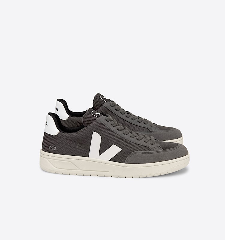 veja sneakers v-12 回收再利用 灰色 XD0102807 Lateral view