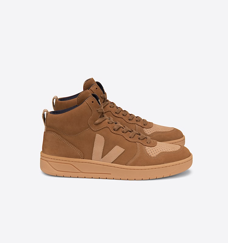 veja baskets v-15 nubuck marron VQ1302616 Lateral view