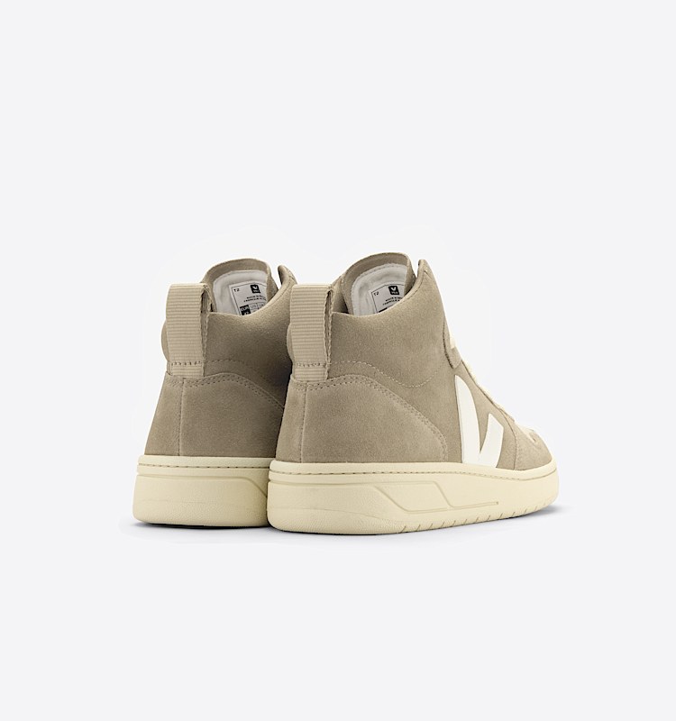 veja baskets v-15 suède beige VQ0302912 Back view