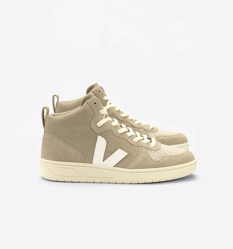 veja sneakers v-15 麂皮 米色 VQ0302912 Lateral view
