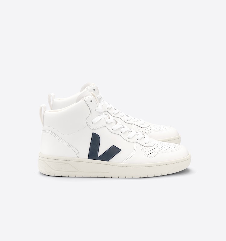 veja sneakers v-15 皮革 白色 VQ0203086 Lateral view