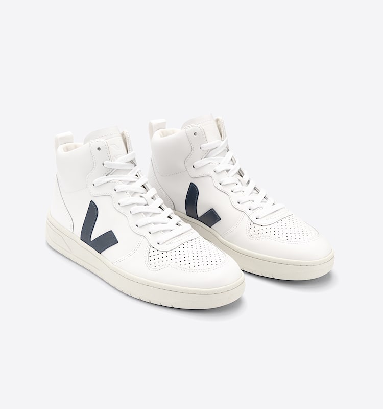 veja baskets v-15 cuir blanc VQ0203086 Top view