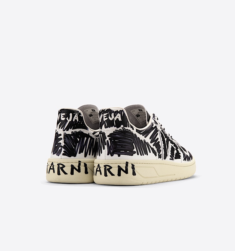 veja sneakers v-10 leather multicolor VX0203067 Back view