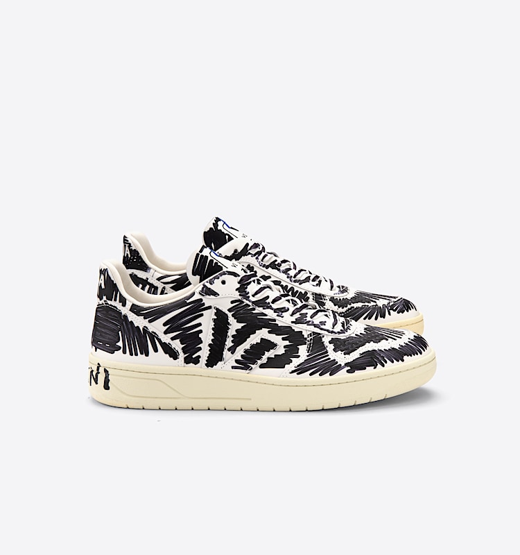 veja sneakers v-10 leather multicolor VX0203067 Lateral view