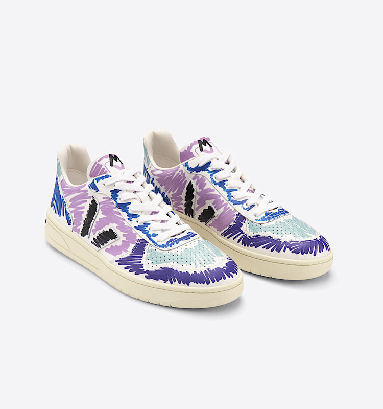 veja sneakers v-10 leather multicolor VX0203081 Top view