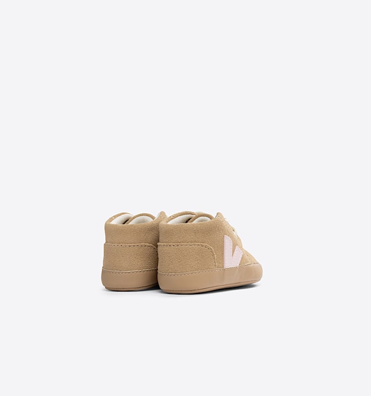 veja baskets baby suède beige BB0303280 Back view