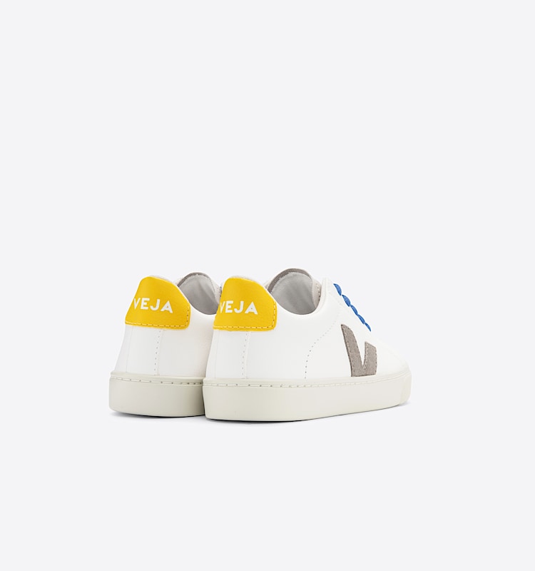 veja baskets small-esplar-laces cuir blanc RS0502855 Back view