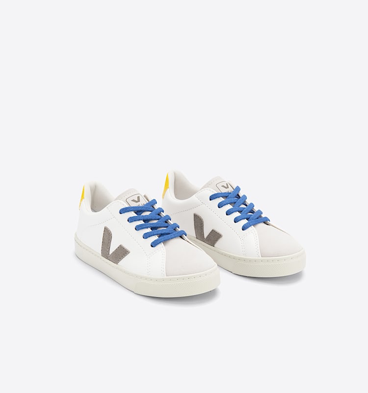 veja baskets small-esplar-laces cuir blanc RS0502855 Top view