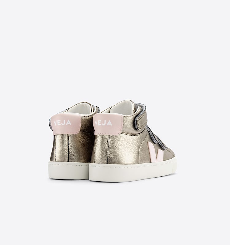 veja sneakers small-esplar-mid couro bronze MV0503018 Back view