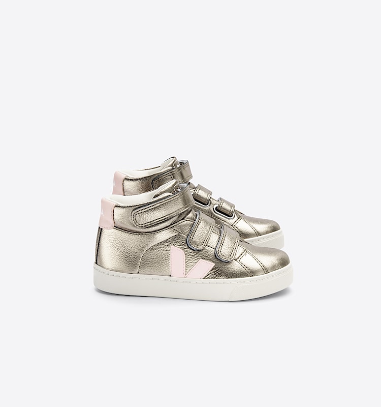 veja sneakers small-esplar-mid 皮革 古铜色 MV0503018 Lateral view