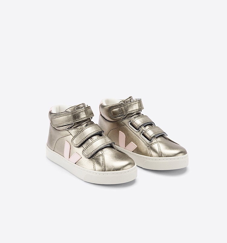 veja sneakers small-esplar-mid couro bronze MV0503018 Top view