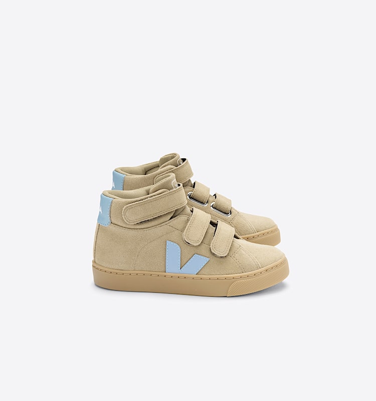 veja baskets small-esplar-mid suède beige MV0302997 Lateral view