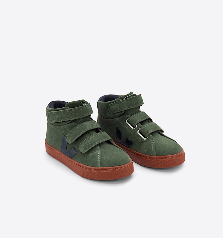 veja sneakers small-esplar-mid suede green MV0302423 Top view