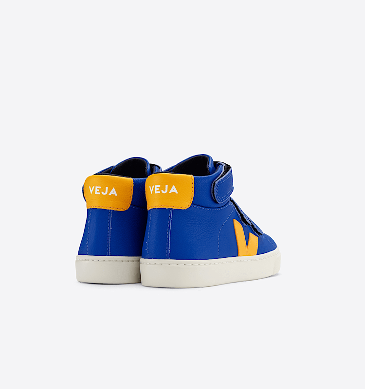 veja sneakers small-esplar-mid 皮革 蓝色 MV0503009 Back view