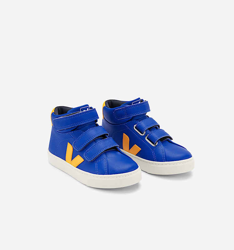 veja sneakers small-esplar-mid 皮革 蓝色 MV0503009 Top view