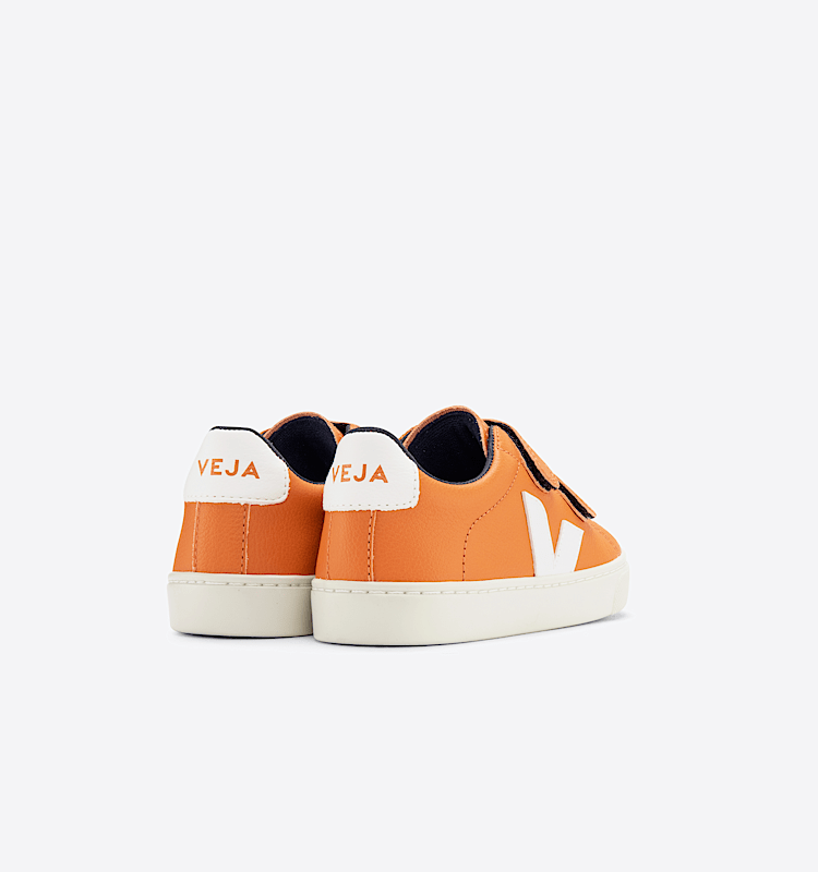 veja sapatilhas small-esplar couro laranja SV0503021 Back view