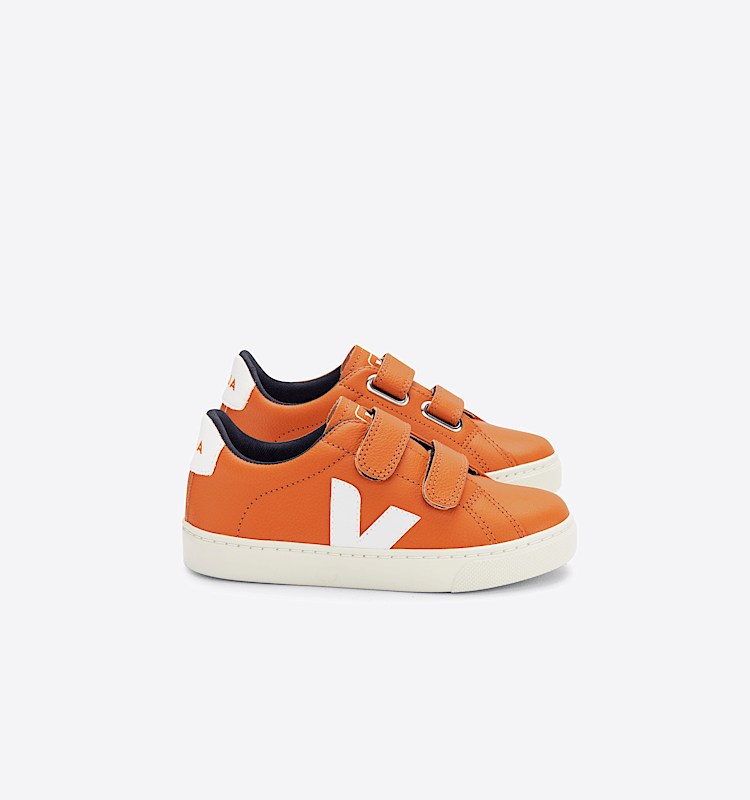 veja sneaker small-esplar leder orange SV0503021 Lateral view