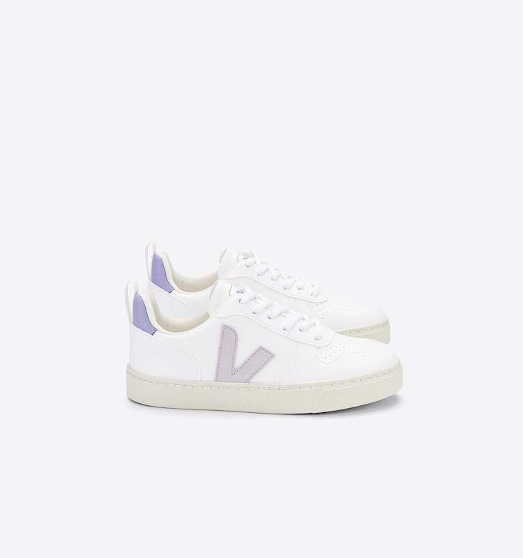 veja sneakers small-v-10-laces vegan blanc CX0703026 Lateral view