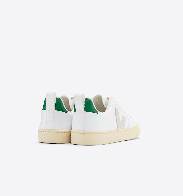 veja sapatilhas small-v-10-laces vegan branco CX0703045 Back view