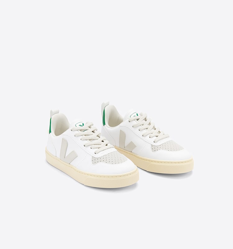 veja baskets small-v-10-laces vegan blanc CX0703045 Top view