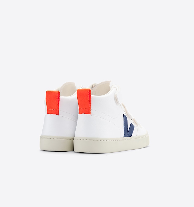 veja baskets small-v-10-mid vegan blanc DV0712567 Back view