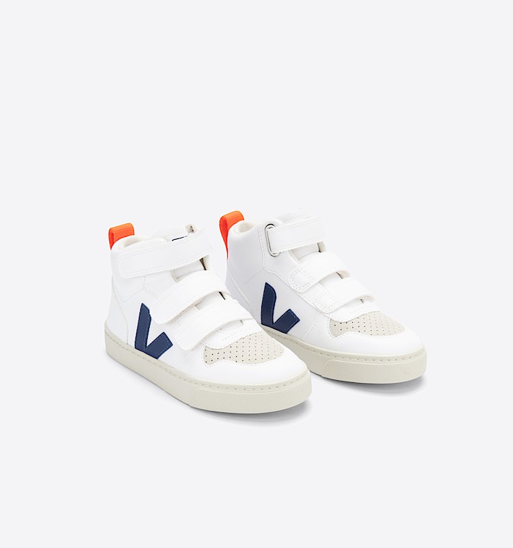 veja baskets small-v-10-mid vegan blanc DV0712567 Top view