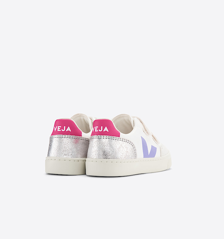 veja baskets small-v-12 cuir blanc XV0502839 Back view